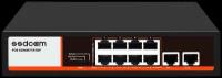 Коммутатор 10 портовый SSDCAM POE-58P - 8x РОЕ + 2x UpLink