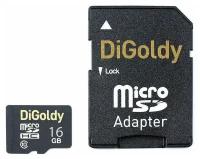 Карта памяти microSD 16 ГБ DiGoldy Class 10 ( DG016GCSDHC10-AD )