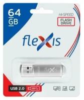 Flexis Флешка 64Gb Flexis RB-108 USB 2.0 серый