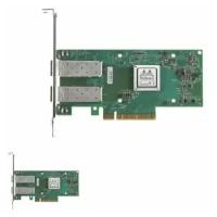 Mellanox ConnectX-5 EN network interface card, 10/25GbE dual-port SFP28, PCIe Gen 3.0 x8, UEFI Enabled (x86/Arm), tall bracket, 1 year