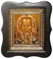 Святитель Никола (Великорецкий) Вятский со Святыми. Копия стариной иконы на холсте