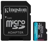 Карта памяти Kingston Canvas Go microSDXC 256Gb UHS-I U3 R170/W90Mb (SDCG3/256GB)