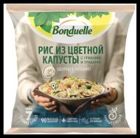 Bonduelle Замороженная овощная смесь Рис из цветной капусты с грибами и травами, 400 г