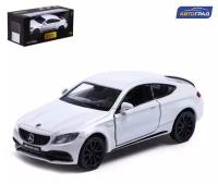 Машина металлическая ТероПром 7152963 MERCEDES-AMG C63 S COUPE, 1:32, открываются двери, инерция, цвет белый