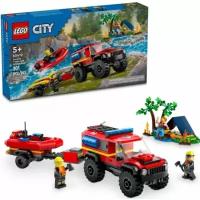 Конструктор Lego ® City 60412 Внедорожная пожарная машина с лодкой