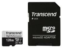 MicroSD Memory Card SDXC 128GB Class10 UHS-I U3 V30 A2 Transcend 100/85 MB/s (TS128GUSD330S)