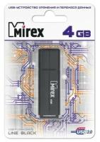 Флешка Mirex Line Black 4Гб USB 2.0 - Mirex - Line - чёрный