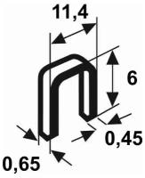 Скобы Rapid 53/6 (1,2М) для строительного степлера, тип 53