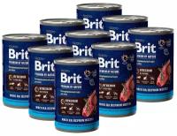 Консервы для собак всех пород Brit Premium by Nature, чувствительное пищеварение, ягненок с гречкой, 410 гр*9 шт