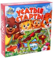 Настольная игра-бродилка, ЛАС ИГРАС "Усатые старты", 3D-поле