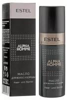 Масло Estel Professional Alpha Homme Pro Масло для волос и бороды, 50 мл