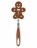 Лопатка для блинов декоративная "Пряничный человечек" PT-Gingerbread, 27*9,3 см (сталь, нейлон)