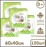 Одноразовая пеленка Inseense Daily Comfort 60х40см, белый, 30 шт., 4 уп