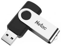Накопитель USB 3.0 128Гб Netac U505 (NT03U505N-128G-30BK), черный/серебристый