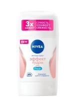 NIVEA Антиперспирант Эффект пудры Fresh, стик, флакон, 50 мл, 90 г, 1 шт