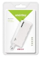 Хаб USB 2.0 Smartbuy 6810, 4 порта, белый (SBHА-6810-W)