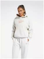 Худи REEBOK CL PF BIG LOGO FT HOODIE H49263 женское, цвет серый, размер 2XS