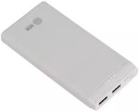 Внешний аккумулятор (Power Bank) Cactus 10000mAh, 2.1A, белый, CS-PBFSMT-10000