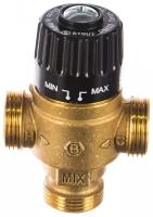 SVM-0125-186520 STOUT Термостатический смесительный клапан для систем отопления и ГВС 3/4" НР 30-65°С KV 1,8
