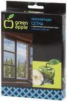 Москитная сетка для окон GREEN APPLE 110*130см (сетка + крепежная лента) GBN002