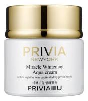 PRIVIA Антивозрастной ночной крем-маска "Privia Miracle Whitening Aqua Cream", 80мл