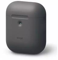 Чехол Elago для AirPods wireless Silicone case Dark Grey