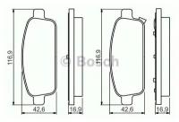 BOSCH колодки тормозные дисковые ЗАД 0986495259