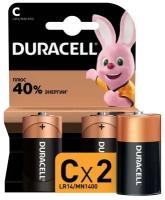 Батарейка LR14, 2 шт. Duracell LR14 BL2 20/60