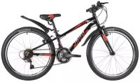 Подростковый горный (MTB) велосипед Novatrack Prime V 24 (2020) черный 13" (требует финальной сборки)