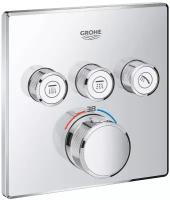 Термостат и смеситель и аэратор и переключатель и картридж Grohe Grohtherm SmartControl 29126000 хром 43 мм 158 мм 1920 г хром