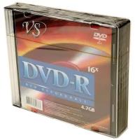 Носители информации DVD-R, 16x, VS, Slim/5, VSDVDRSL501