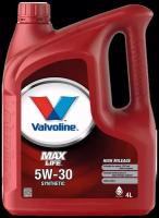 Моторное масло Valvoline MAXLIFE SAE 5W-30 4л