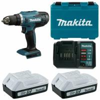 Дрель-шуруповерт аккумуляторная 42Нм G-series 18В, 2х1,5Ач, з/у, Makita DF488DWE