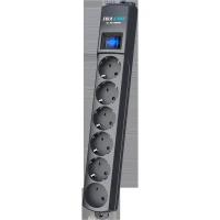 Сетевой фильтр ZIS Surge protector Pilot S Max (5 euros + 1GP), 15A/3.5kVA, automatic, 10 m, graphite