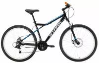 Горный (MTB) велосипед STARK Slash 27.1 D (2022) черный/голубой 18" (требует финальной сборки)