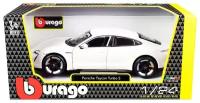 Машинка коллекционная металлическая Bburago Porsche Taycan Turbo S-New 1:24 18-21098