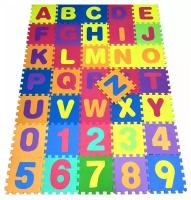 Детский коврик-пазл GEEK LIFE с английским алфавитом и цифрами