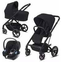 Коляска 3в1 Cybex Balios S Lux, цвет Deep Black / Volcano Black