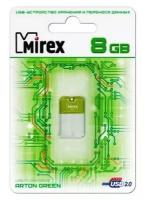 Флешка Mirex Arton Green 8 Гб usb 2.0 Flash Drive - зеленый