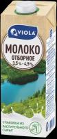 Молоко Viola ультрапастеризованное Отборное 4.5%, 0.973 л, 1 кг