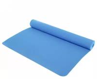 Коврик для йоги 3 мм 173х61 см «Умиротворение» EVA, голубой