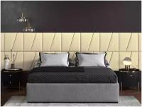 Панель кровати Eco Leather Vanilla 50х50DL см 2 шт
