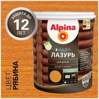 Защитная лазурь для дерева Alpina Аква, 2,5 л, рябина