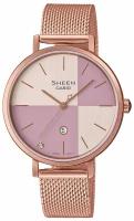 Наручные часы CASIO Sheen SHE-4547PGM-4A, золотой, розовый