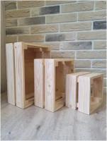 Набор деревянных ящиков для хранения