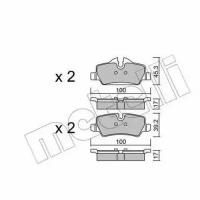 METELLI 2210140 Колодки тормозные MINI ONE/COOPER 13- задн