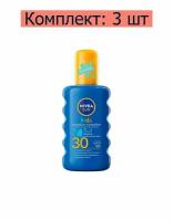 Nivea Солнцезащитное средство Спрей детский Sun Kids, SPF30, 200 мл, 3 шт