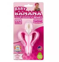 Прорезыватель детский Baby Banana Банан Розовый США