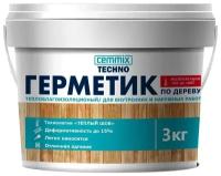 Герметик для дерева Cemmix Теплый шов Акриловый Сосна, 3 кг