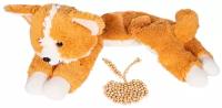 Игрушка-грелка Fancy Baby Корги, 32 см, оранжевый